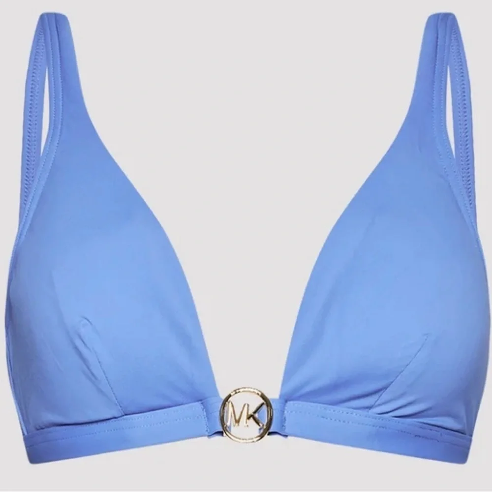 Michael Kors Creek‎ Blue Triangle Bikini Top small NWT